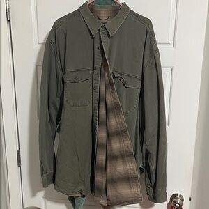 Eddie Bauer Men's Khaki Shirt Jacket